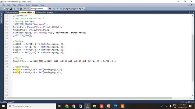 5 EMA Strategy with Alarm in Amibroker(Automatic) with Afl Code free смотреть онлайн