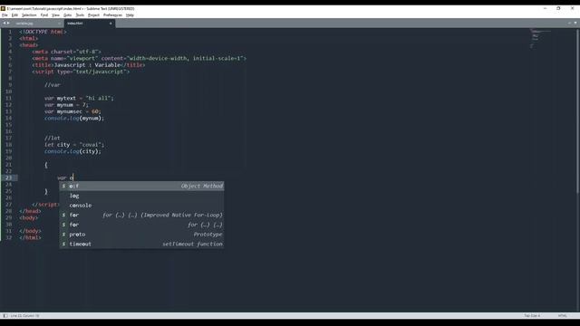 Declare Variables in different ways in Javascript | Tamil смотреть онлайн