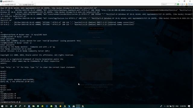 How to run and setup OwnCloud with MySQL in Docker смотреть онлайн