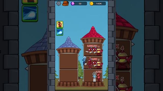 Hero Castle Wars - Level 17 (2nd Castle Stage 5) Gameplay Android, iOS смотреть онлайн