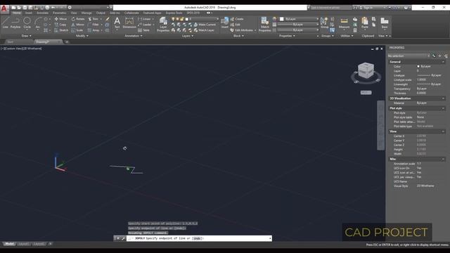 AutoCAD 3 D Polyline смотреть онлайн