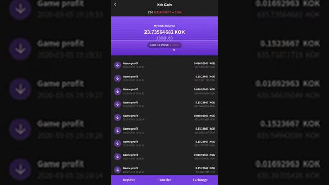 КОК PLAY Реинвест токена КОК в майнинг
