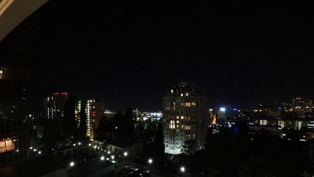 Таймлапс Сочи от ЮРТВ. 24 часа из окна нашей квартиры. смотреть онлайн
