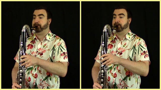 Christopher Norton - 'Hint of Blue' (Microjazz Clarinet Duet No. 7) Bass Clarinet Duet смотреть онлайн