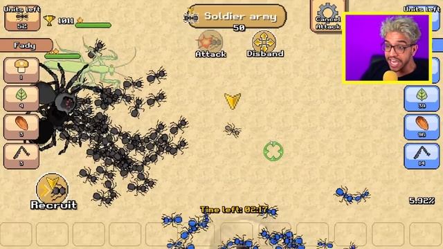 I created THE STRONGEST 9999+ ANT ARMY in Pocket Ants: Colony Simulator смотреть онлайн