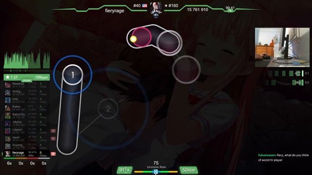 ? fieryrage | Ayase Rie - Hijitsuzaikei Joshitachi wa Dou... [Affection] +HR 99.06% (#3 596pp FC) смотреть онлайн