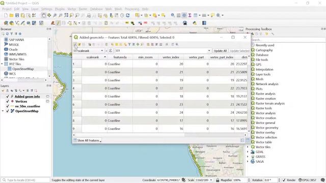 Export Vector Layer Coordinates to CSV Using QGIS смотреть онлайн