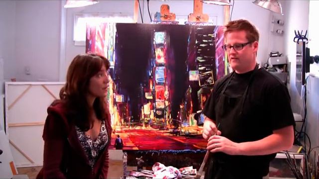 Michael Flohr discusses his painting "Good Times Square" смотреть онлайн