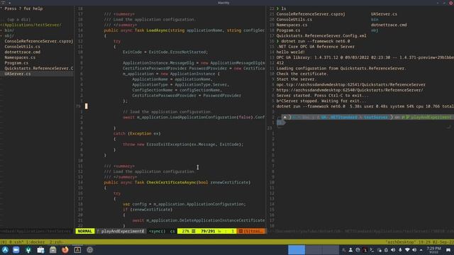 OPCUA NetStandard2 0 1 - where to find the while loop in the server and print output смотреть онлайн