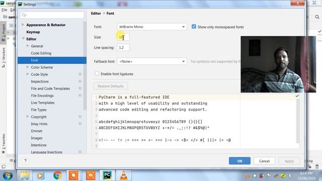 PYTHON - CHANGING THE FONT IN PYCHARM EDITOR смотреть онлайн
