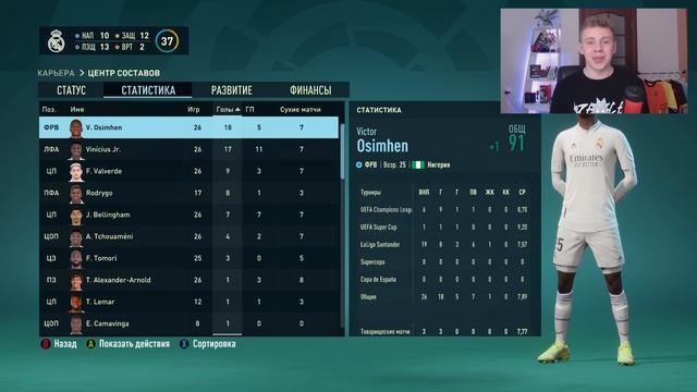 ПЕРЕСТРОЙКА КЛУБА | REAL MADRID | FIFA 23 | НОВОЕ ПОКОЛЕНИЕ КЛУБА РАЗНЕСЛО ЛИГУ ЧЕМПИОНОВ смотреть онлайн