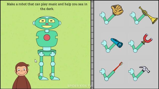 Curious George Build a Bot (Part 18) ⭐️Curious George Games⭐️PBS Kids смотреть онлайн