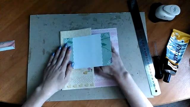 Скрапбукинг. Мастер-класс по созданию 1 страницы детского альбома. смотреть онлайн