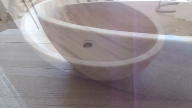 ADM Wood. Раковина для ванной из дуба. Oak bathroom sink смотреть онлайн