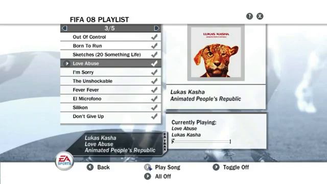 FIFA 08 FULL SOUNDTRACK   FIFA 08 OFFICIAL SOUNDTRACK   EA SPORTS FIFA 36