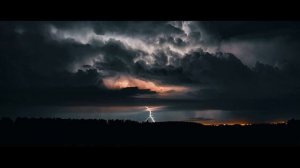 1 ЧАС НОЧНОГО ДОЖДЯ со звуком грома