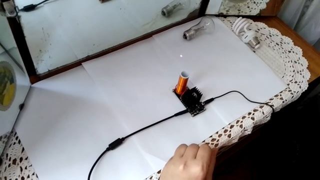 Работа музыкальной катушки Тесла смотреть онлайн