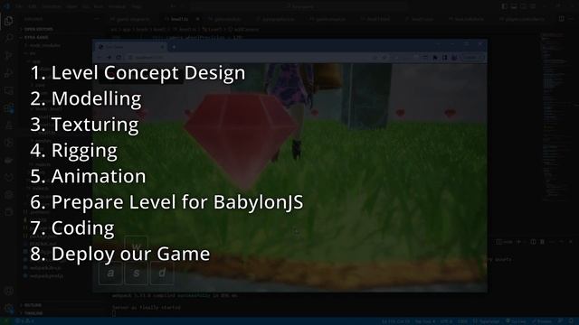 Intro to 3d game development with HTML5, CSS, JAVASCRIPT, BABYLONJS смотреть онлайн