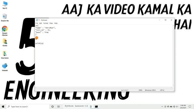 Python Dictionary Part-3 Explained in Hindi l Python Tutorial For Beginners смотреть онлайн