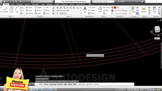 how to make steel spiral staircase design in autocad tutorial Step 2 смотреть онлайн