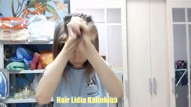 Укладка феном коротких волос, на себе смотреть онлайн