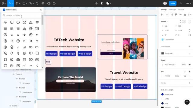 Design Portfolio website UI/UX design with Figma |UX/UI project | Bangla Tutorial смотреть онлайн