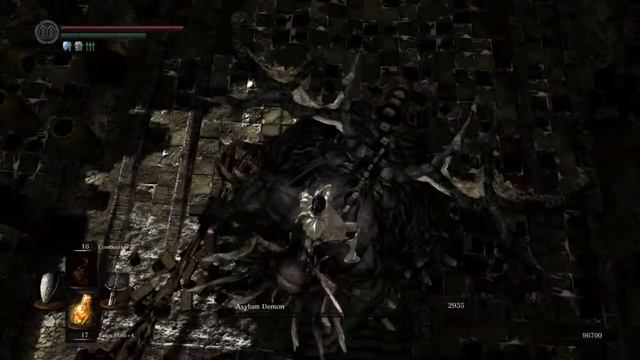 DARK SOULS: REMASTERED - 1 hit KO Asylum Demon (NG+) смотреть онлайн