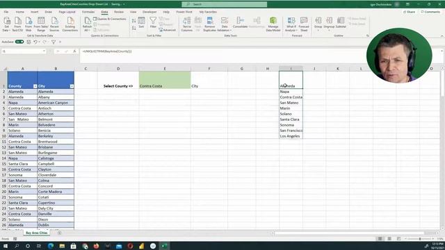 Excel Data Validation Drop-down List смотреть онлайн