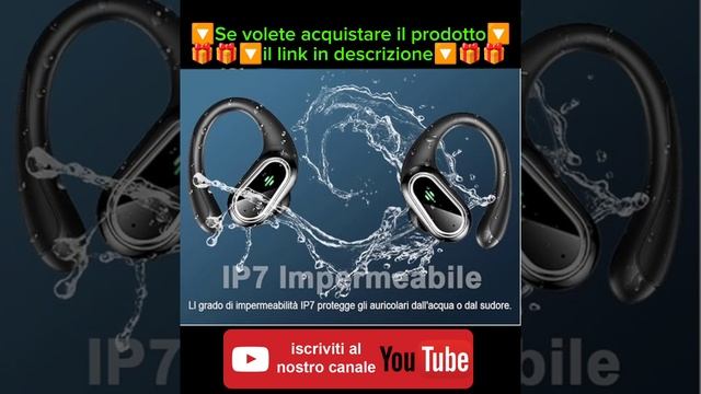Cuffie Bluetooth Sport, Auricolari Bluetooth Cuffie Wireless 50 Ore Impermeabile Cuffiette Bluetoot смотреть онлайн