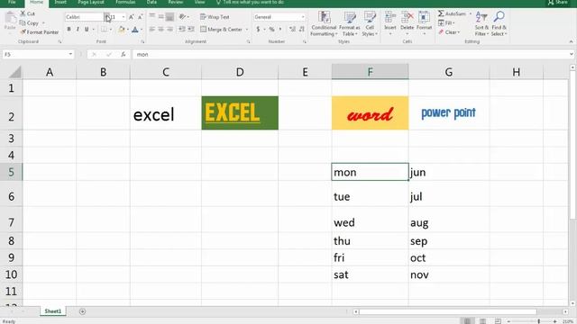 Ms-Excel 2016 in Telugu 05(Format Painter) (www.computersadda.com) смотреть онлайн