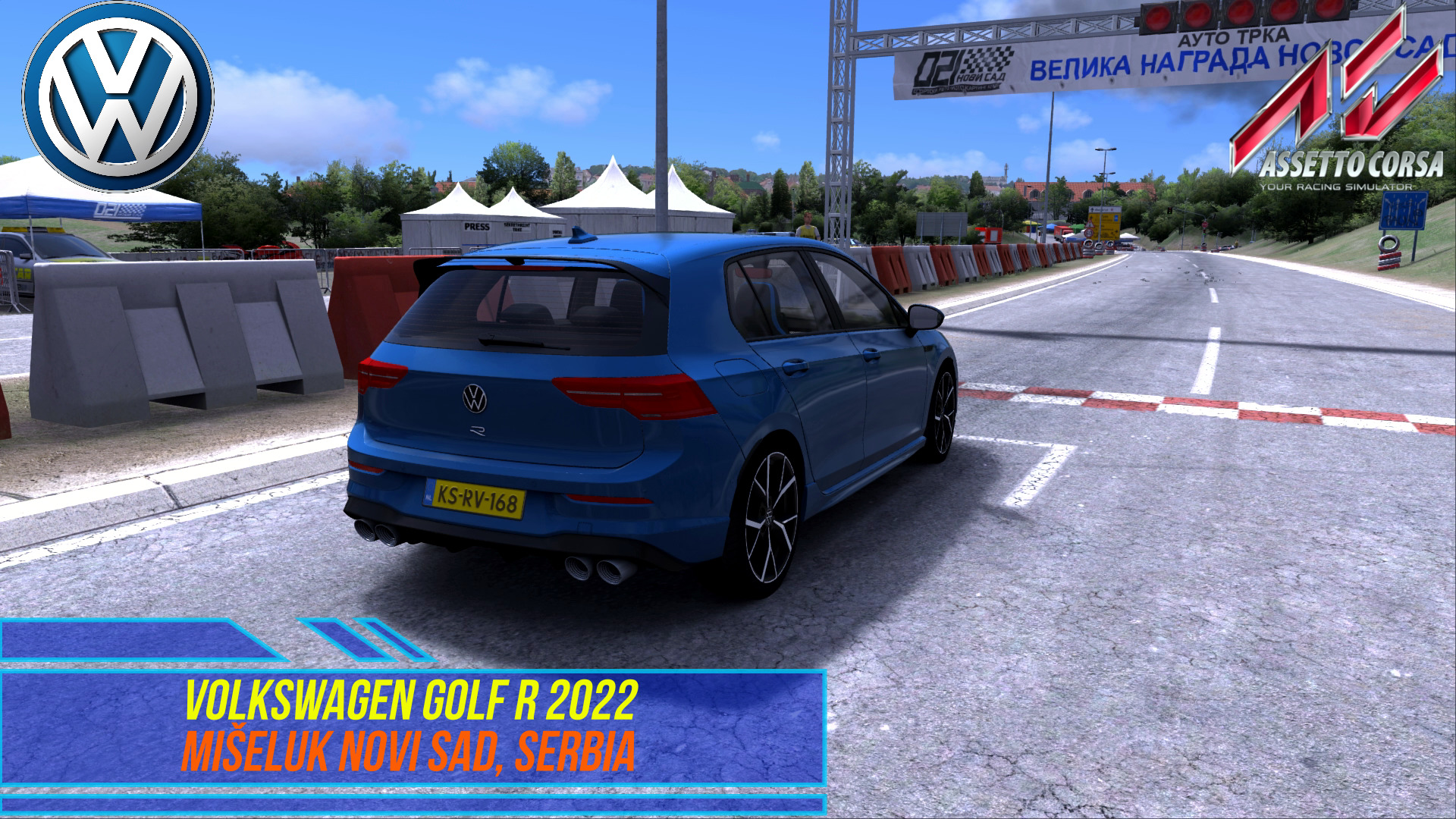 Volkswagen Golf R 2022 - Mišeluk Review and street race with Seat Leon Assetto Corsa.mp4 смотреть онлайн