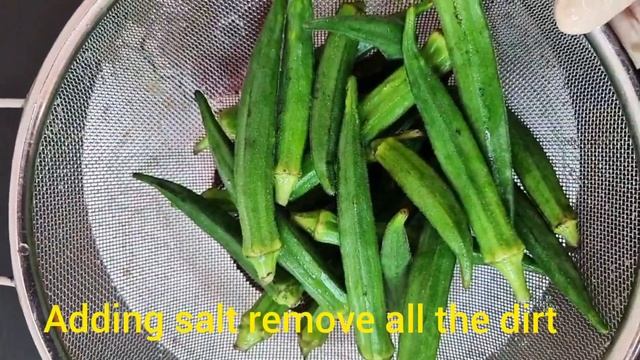 How to wash /clean Bhindi/okra/ ladyfinger/right way of cleaning okra bhindi before cooking смотреть онлайн