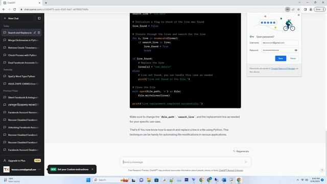 Search and replace a line in a file in Python смотреть онлайн