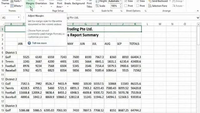 Using Page Setup in Excel 2013 смотреть онлайн