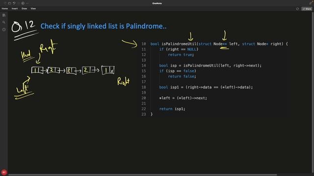Check If Linked List is Palindrome смотреть онлайн
