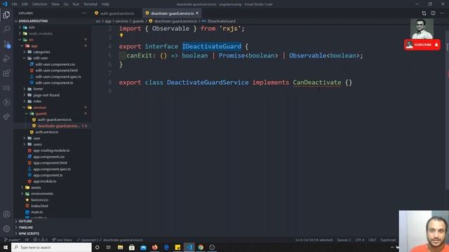 60. Controlling Navigation with CanDeactivate Route Guard in the angular смотреть онлайн