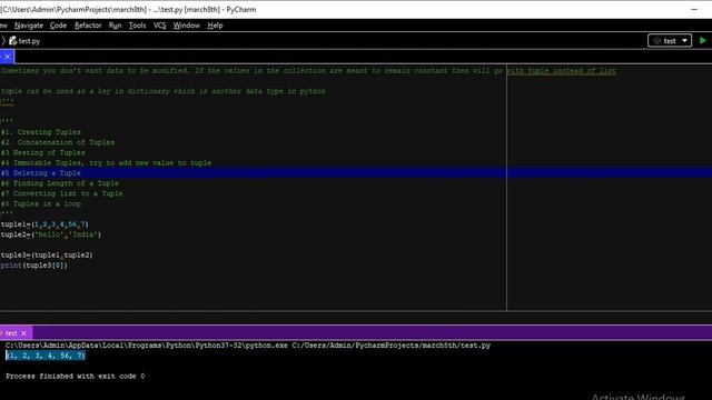 Python basics | Tuple data type | Immutable data type смотреть онлайн