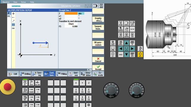 G73 Pattern Repeat Cycle in shop turn programming in Siemens CNC- Shop turn sinumerik 828D/840DSL смотреть онлайн