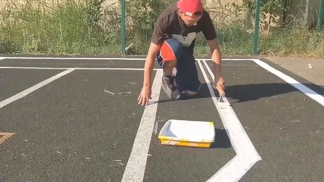 Покраска баскетбольной площадки смотреть онлайн