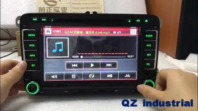 QZ rns510 2din 7inch Car DVD player for VW JETTA PASSAT/B6/CC GOLF 5/6 POLO Touran Tiguan Caddy SEA смотреть онлайн