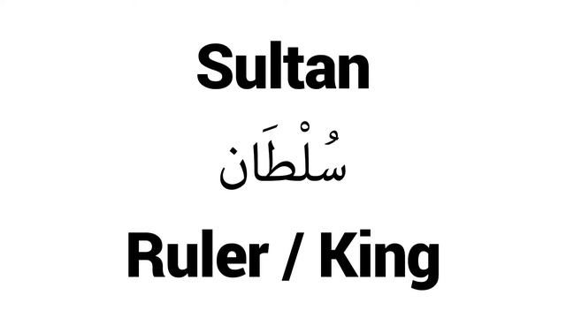 How to Pronounce Sultan! - Middle Eastern Names смотреть онлайн