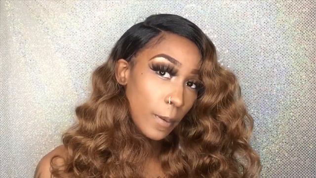 Honey Brown Curly Side Part 😍🤭 || Wig Review || Ebonyline.com смотреть онлайн