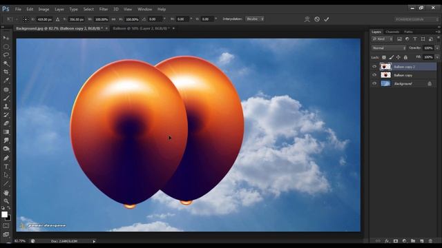 Photoshop tutorial - How to create balloons смотреть онлайн