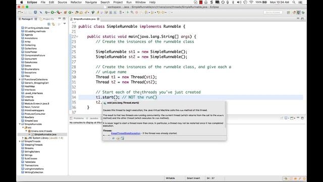 Runnable class and Basic features of the Thread class Java JSE 8 смотреть онлайн