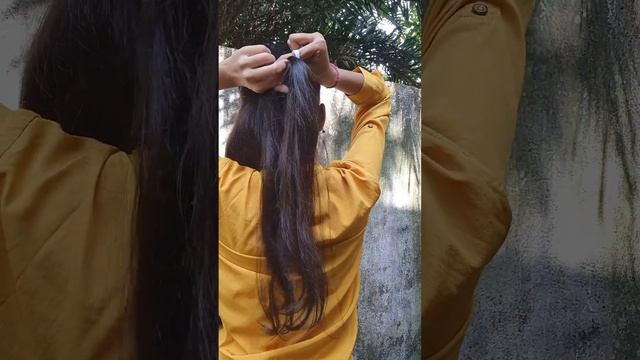 Easy 2 mins open ponytail #shorts #youtubeshorts #easyhairstyle #openhairstyle #trending #viral смотреть онлайн