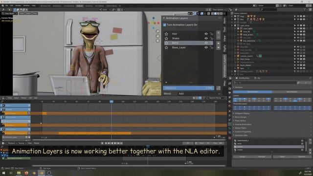 Blender's Animation Layers addon V1.1 Update смотреть онлайн
