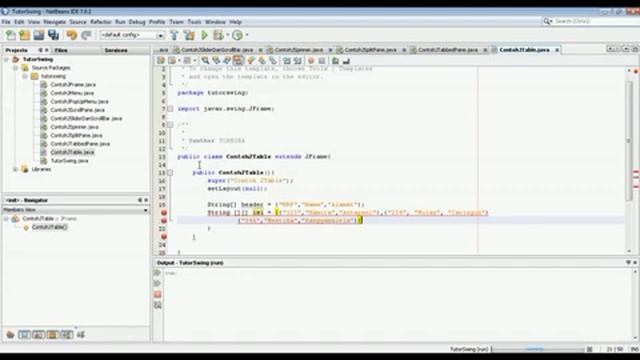 JAVA SWING - 12. JTable смотреть онлайн