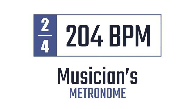 204 BPM - 2/4 - Metronome смотреть онлайн