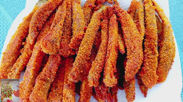 Хрустящие жареные баклажаны 🍆🍆 в панировке / Метелочки из баклажанов 🍆. смотреть онлайн