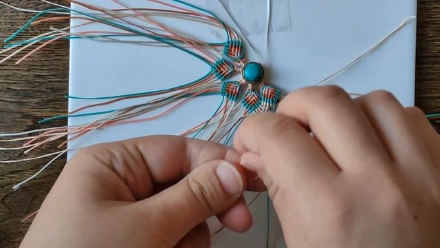 DIY Macrame Necklace Tutorial | Micro Macrame full tutorial step by step смотреть онлайн